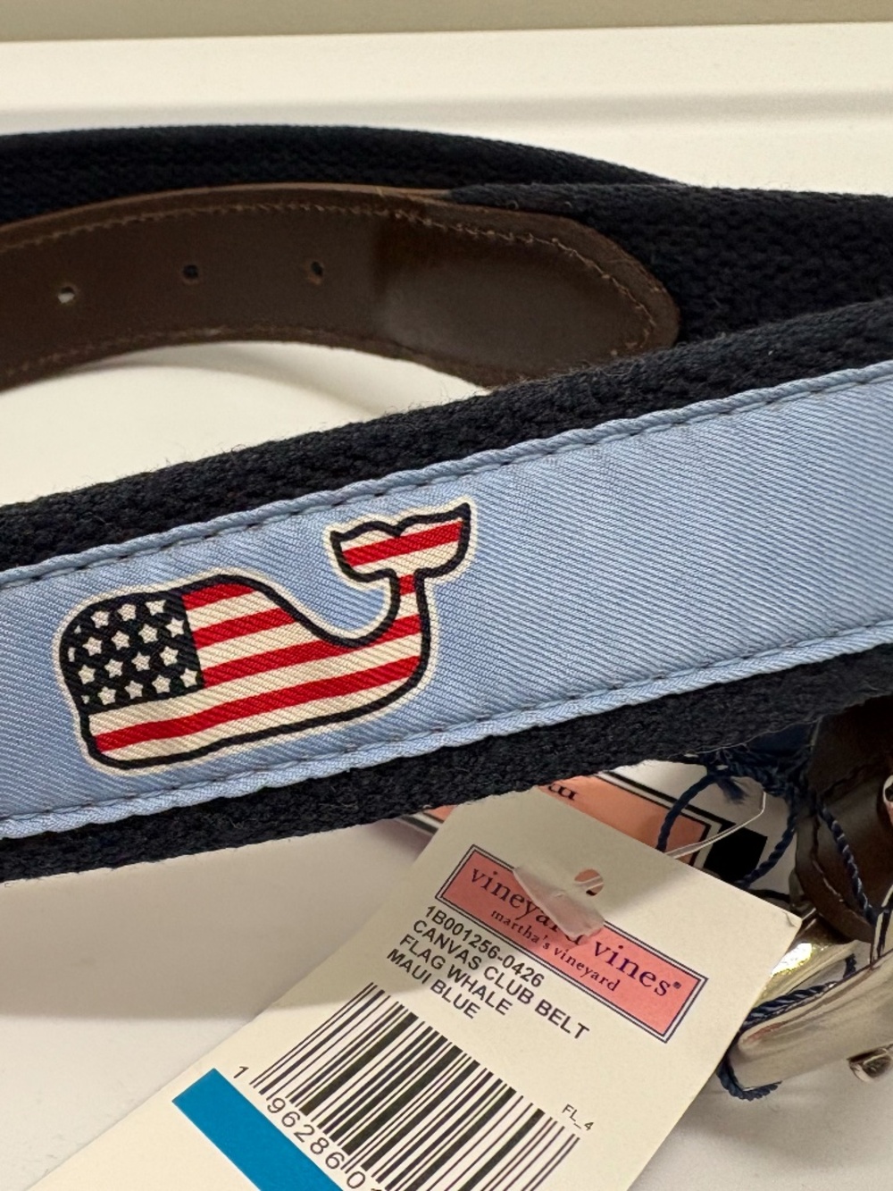 Vineyard Vines belt size 36